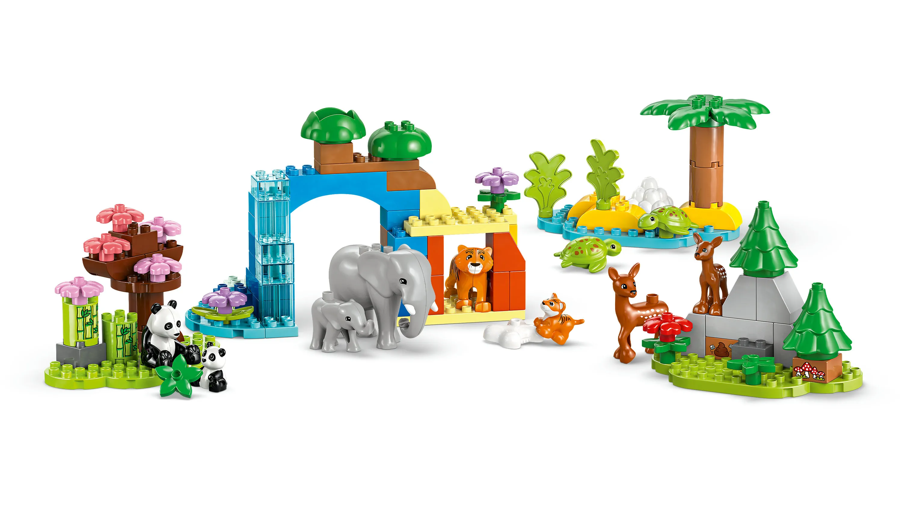 LEGO DUPLO Town 3-in-1 luonnonel&auml;inperheet 10446