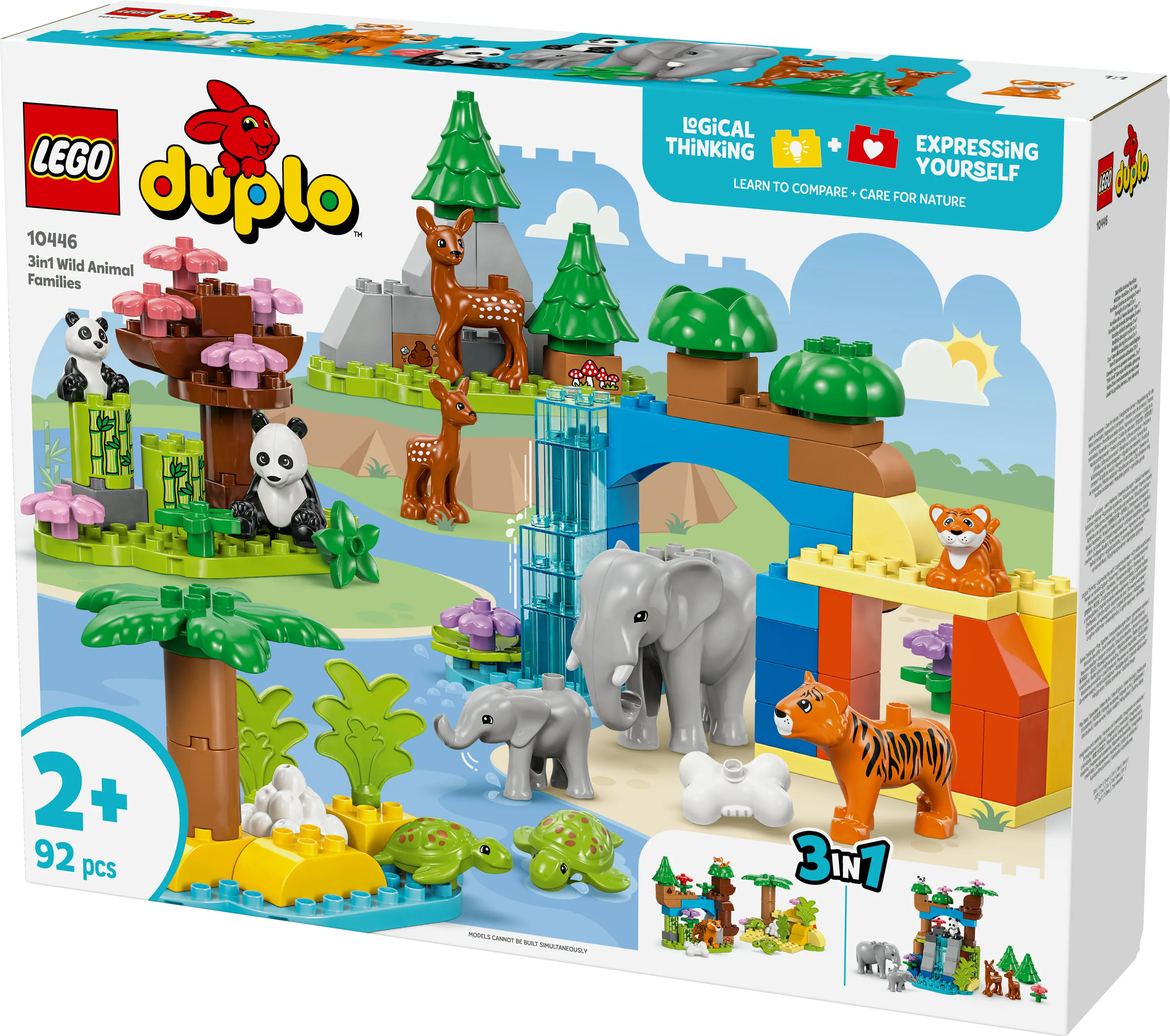 LEGO DUPLO Town 3-in-1 luonnonel&auml;inperheet 10446