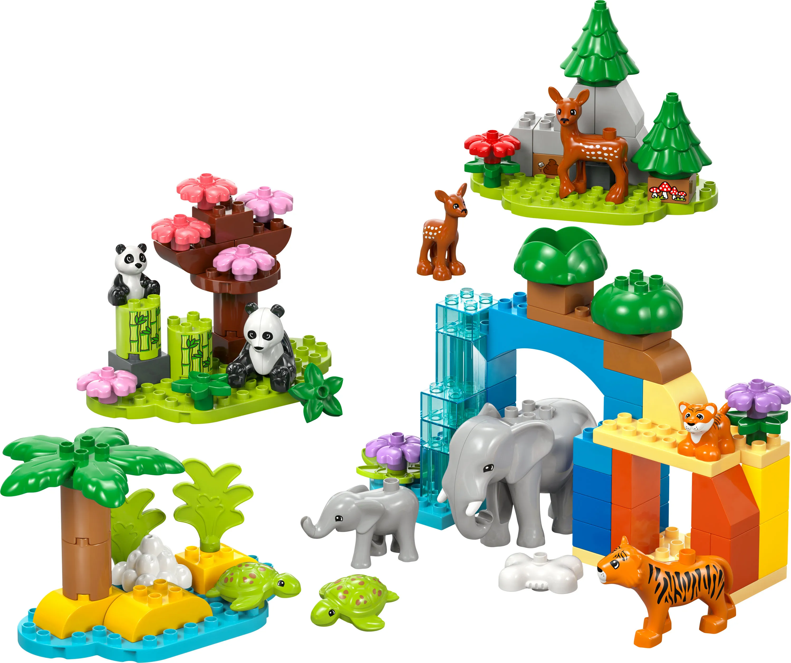 LEGO DUPLO Town 3-in-1 luonnonel&auml;inperheet 10446