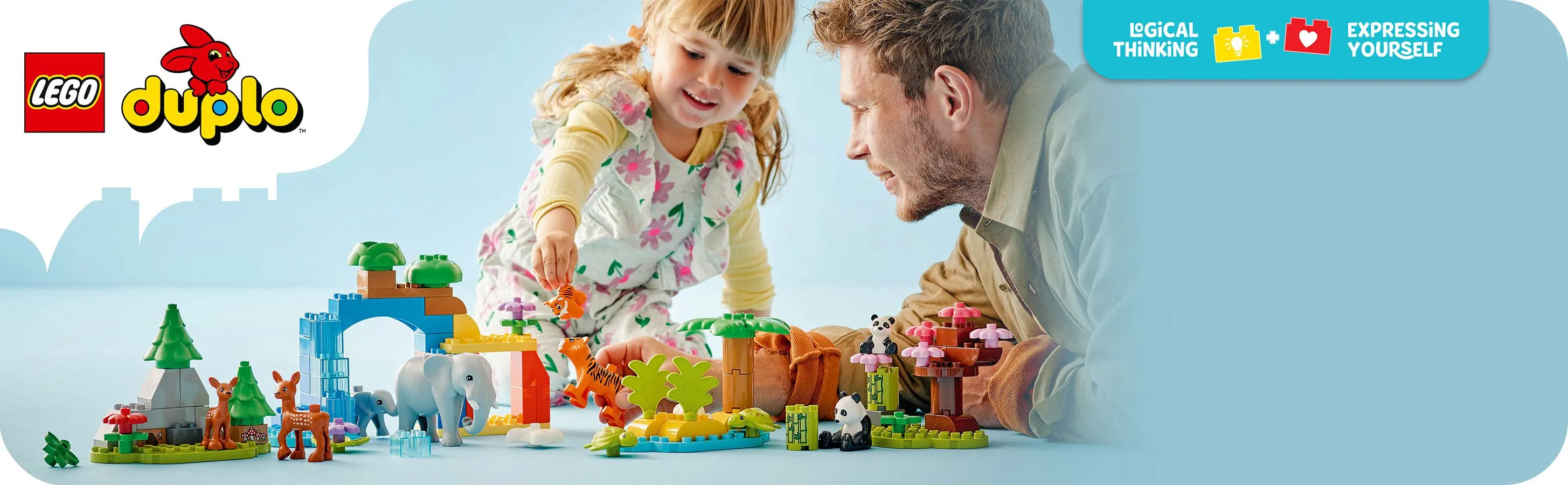 LEGO DUPLO Town 3-in-1 luonnonel&auml;inperheet 10446