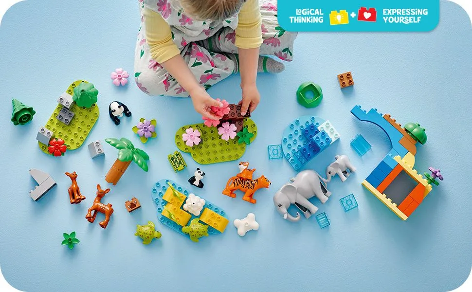 LEGO DUPLO Town 3-in-1 luonnonel&auml;inperheet 10446