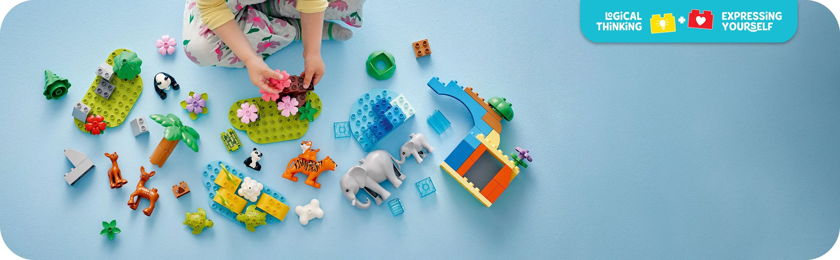 LEGO DUPLO Town 3-in-1 luonnonel&auml;inperheet 10446