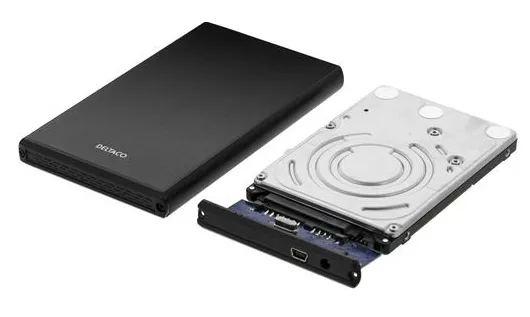 DELTACO externt kabinett för 1x2,5" SATA 6Gb/s-hårddisk, USB3, svart