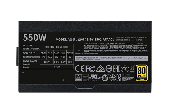 Cooler Master V Series V550 Power Supply 550Watt