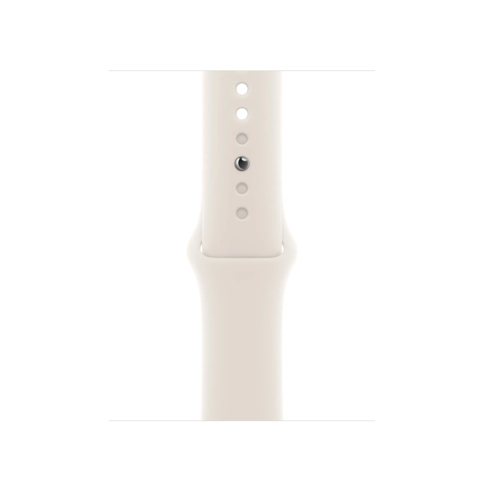 Apple Watch 40 mm -urheiluranneke, Tähti­valkea, S/M