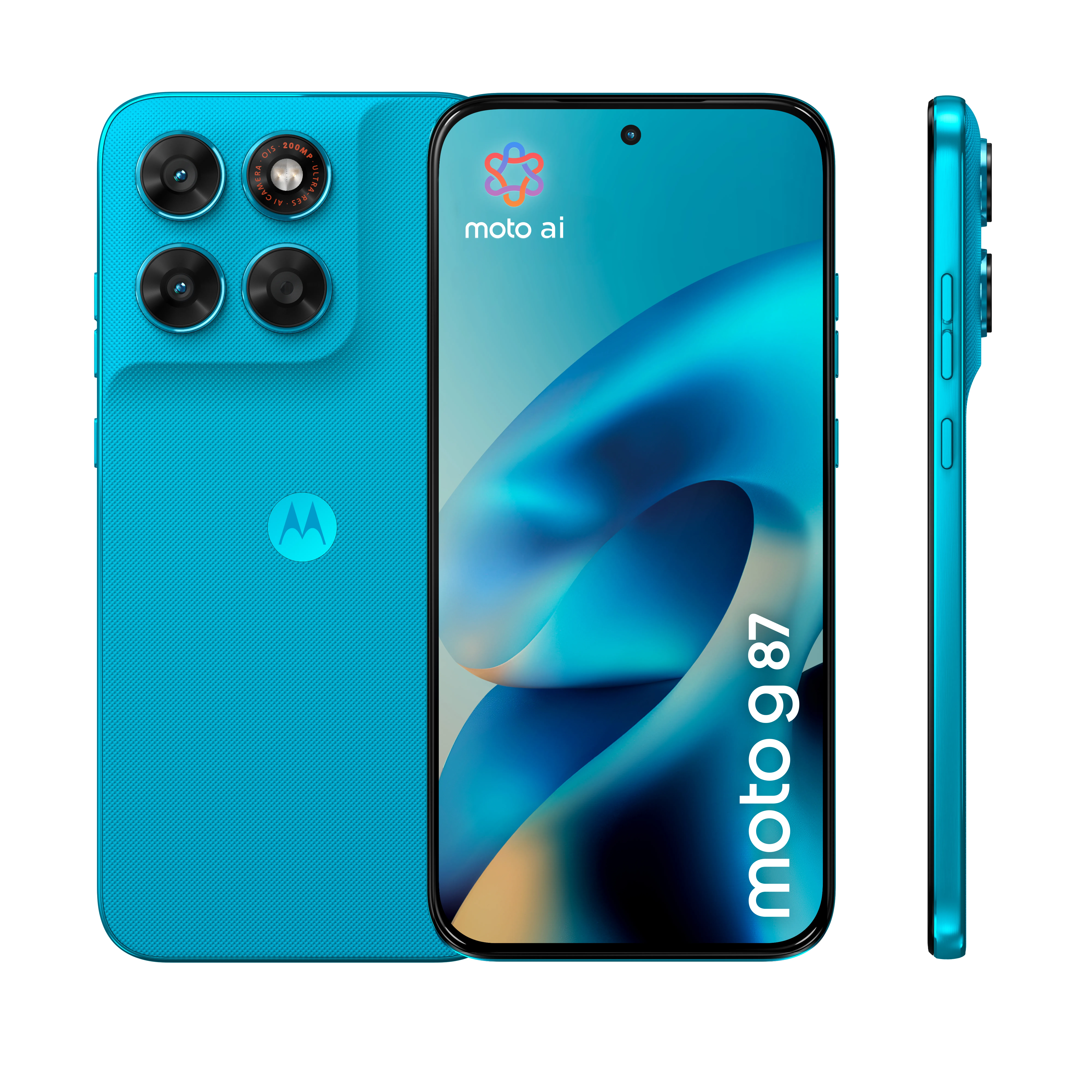 Motorola Moto G87 8/256 Gt -puhelin, PANTONE Blue Atoll