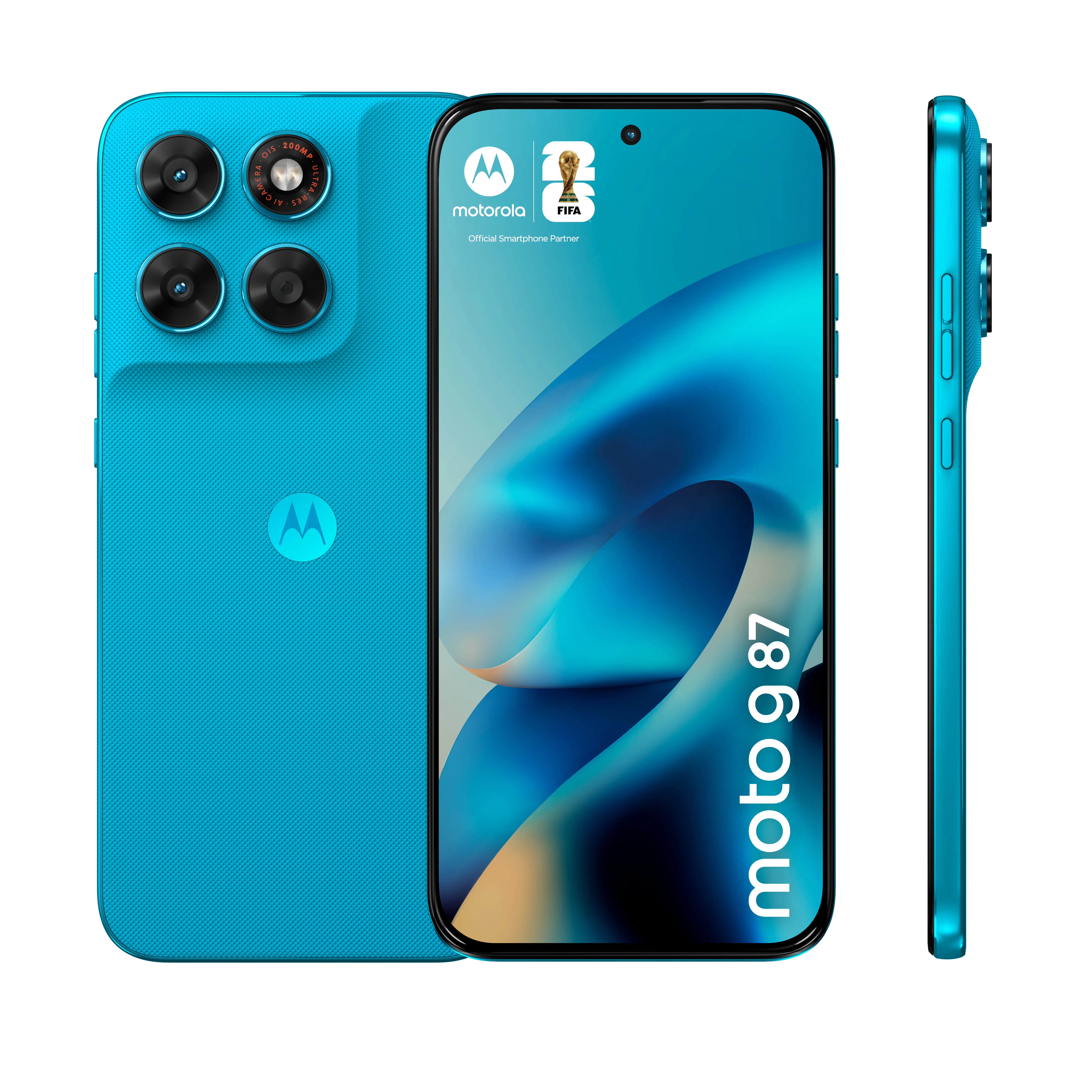 Motorola Moto G87 8/256 Gt -puhelin, PANTONE Blue Atoll