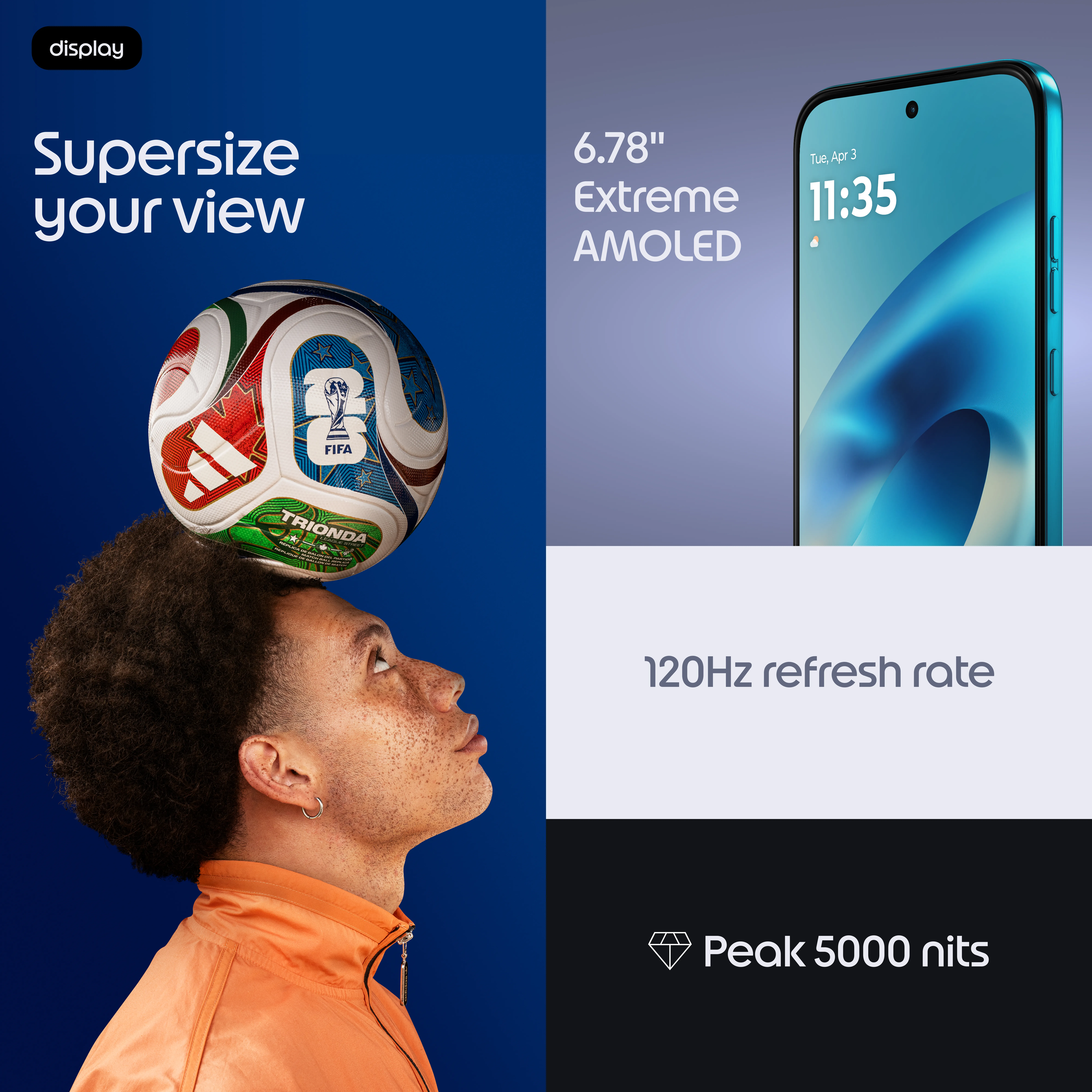 Motorola Moto G87 8/256 Gt -puhelin, PANTONE Blue Atoll