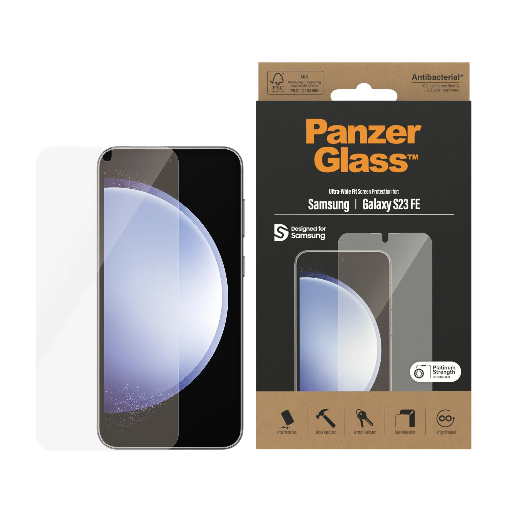 PanzerGlass Ultra-Wide Fit, Galaxy S23 FE -panssarilasi