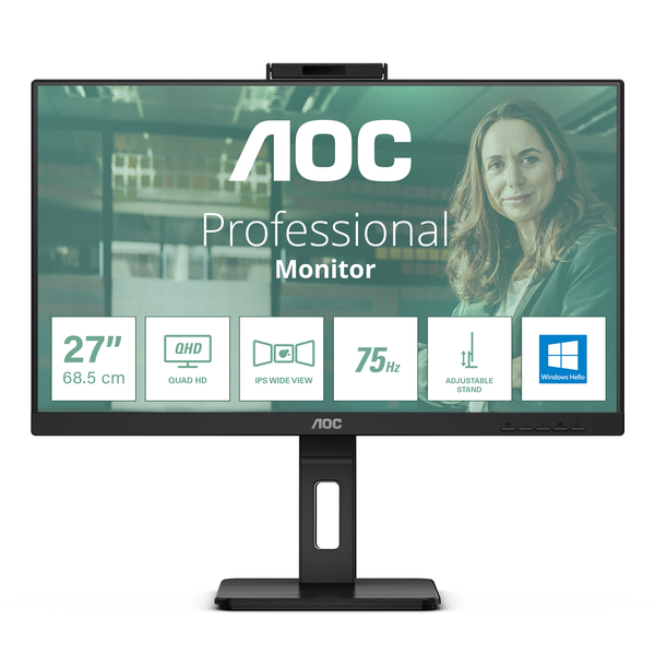 AOC 27" Q27P3CW QHD, USB-C, IPS - monitor