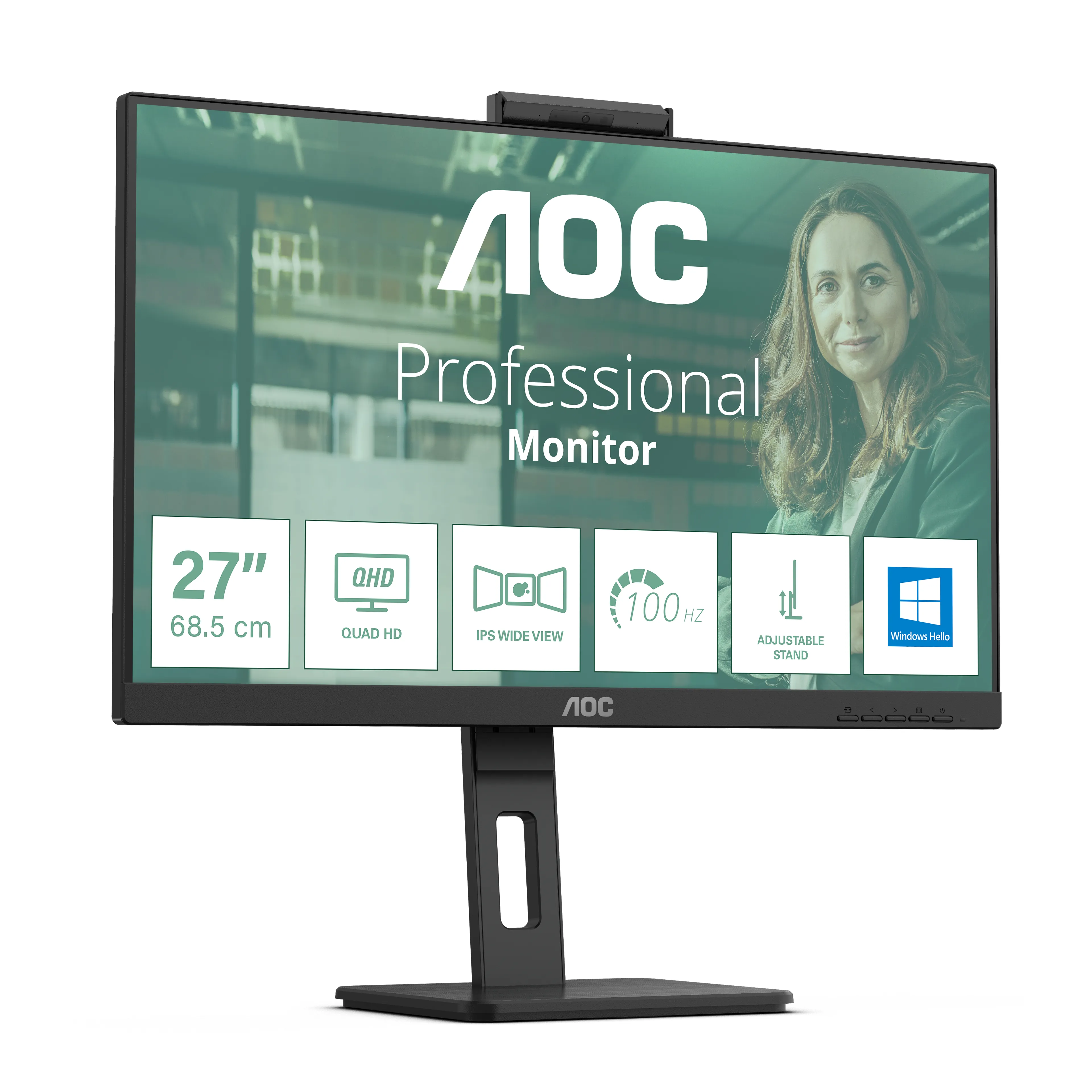 AOC Q27P3CW 27&quot; QHD, USB-C, IPS - monitor