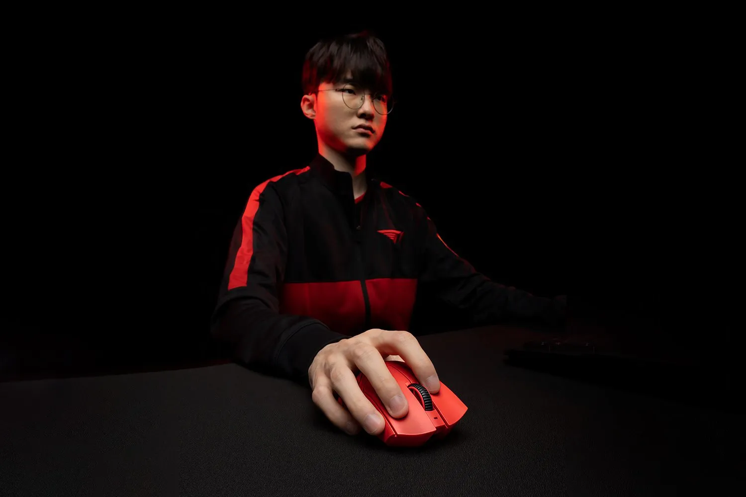 Razer DeathAdder V3 Pro Optisk Tr&aring;dl&oslash;s Kabling Sort R&oslash;d
