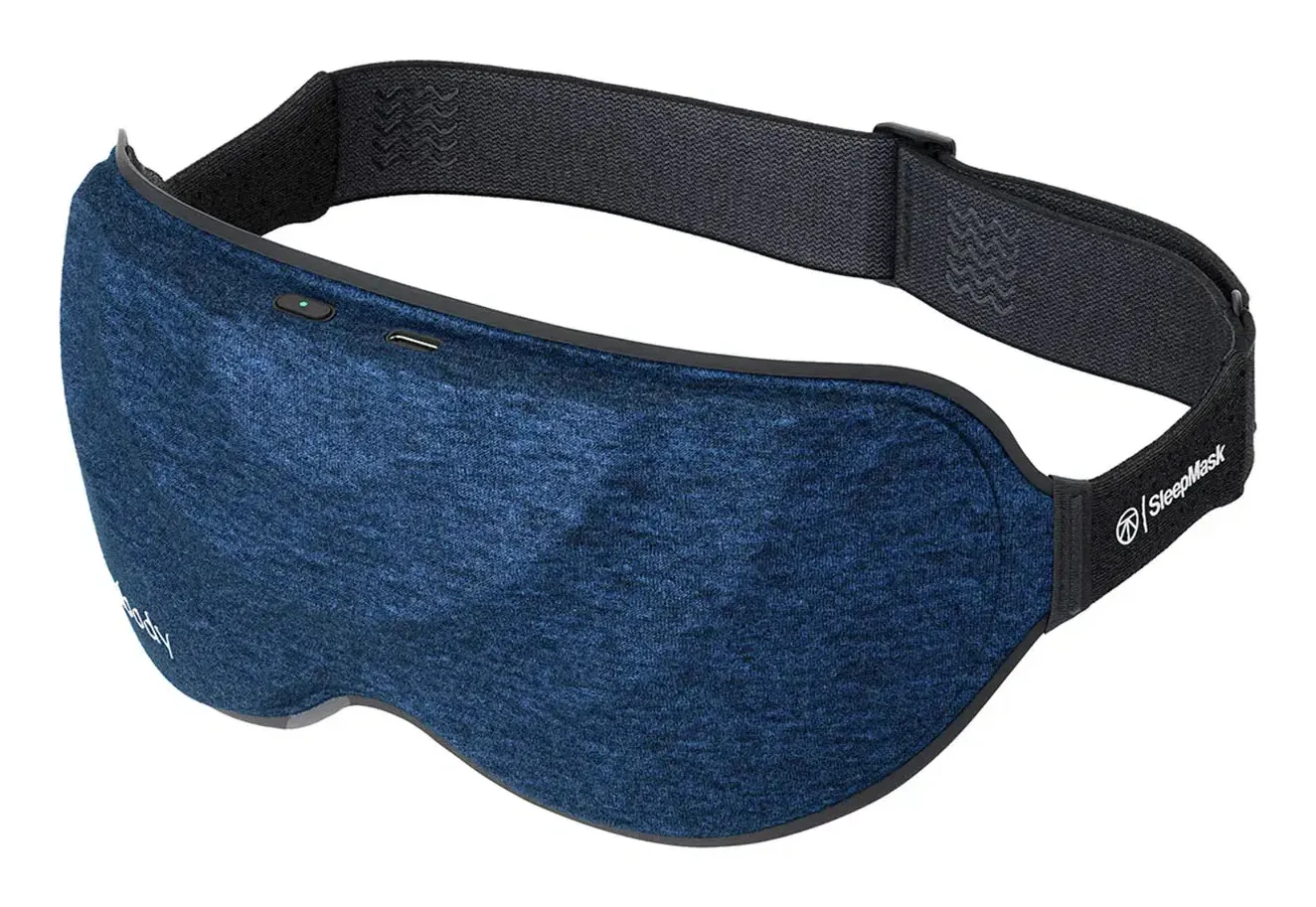 Therabody SleepMask sovmask med vibration - Svart/bl&aring;