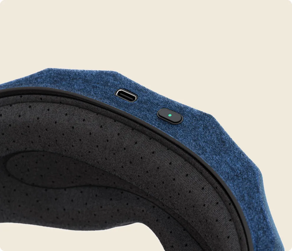 Therabody SleepMask sovmask med vibration - Svart/bl&aring;