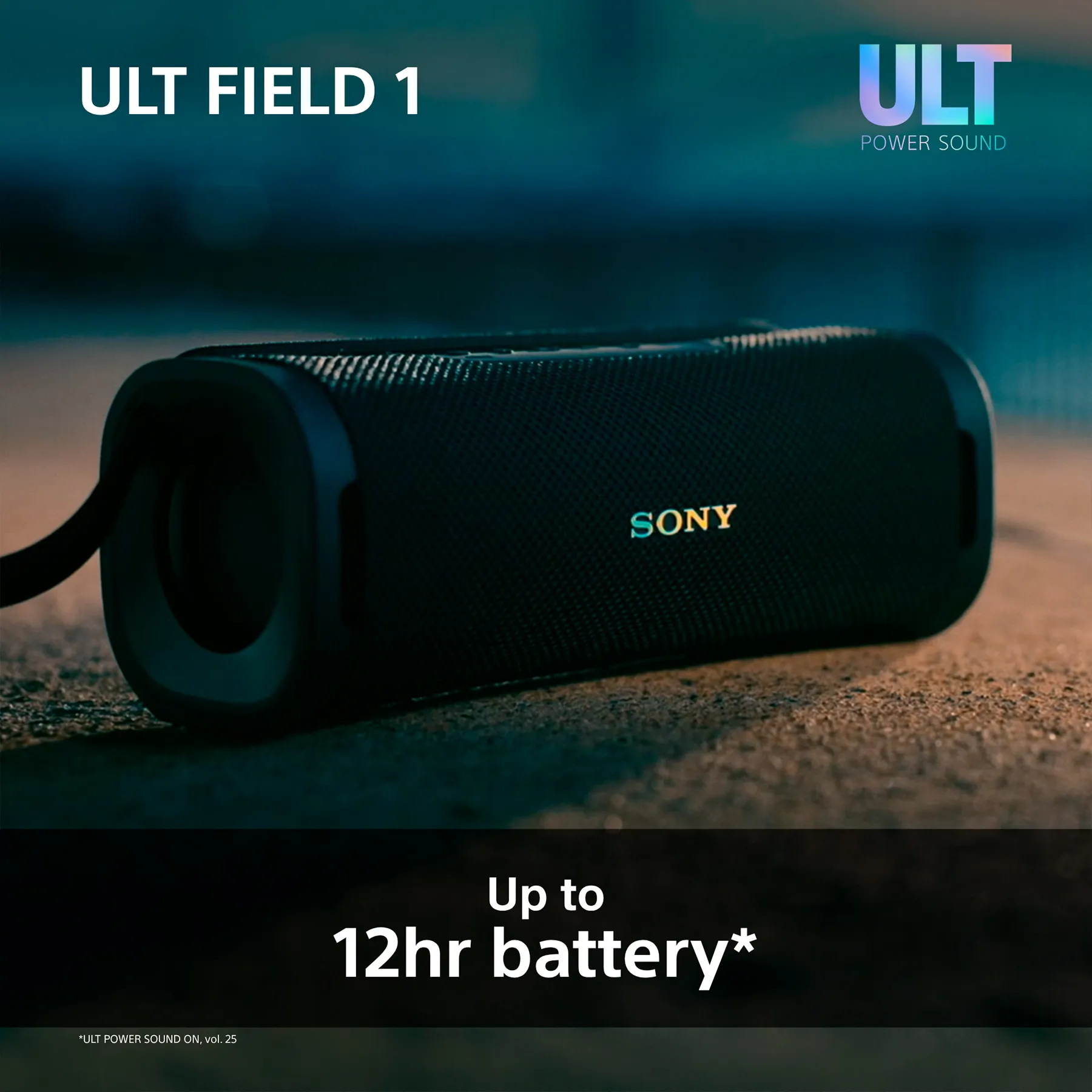 Sony ULT FIELD 1 2.0 Bluetooth Portable speaker, Black