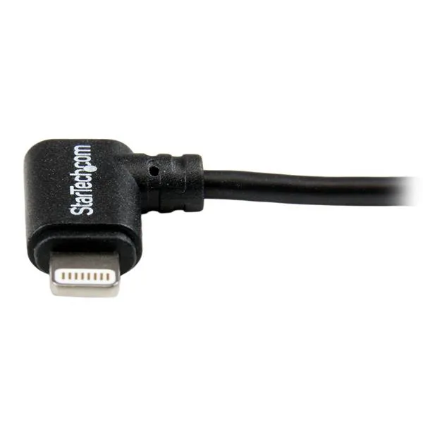 Startech Angled USB-A - Lightning - cable, 2 m, Black
