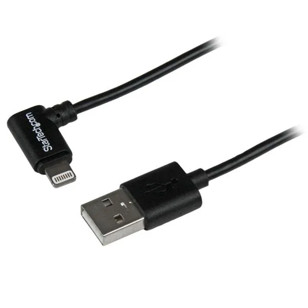 Startech Angled USB-A - Lightning - cable, 2 m, Black
