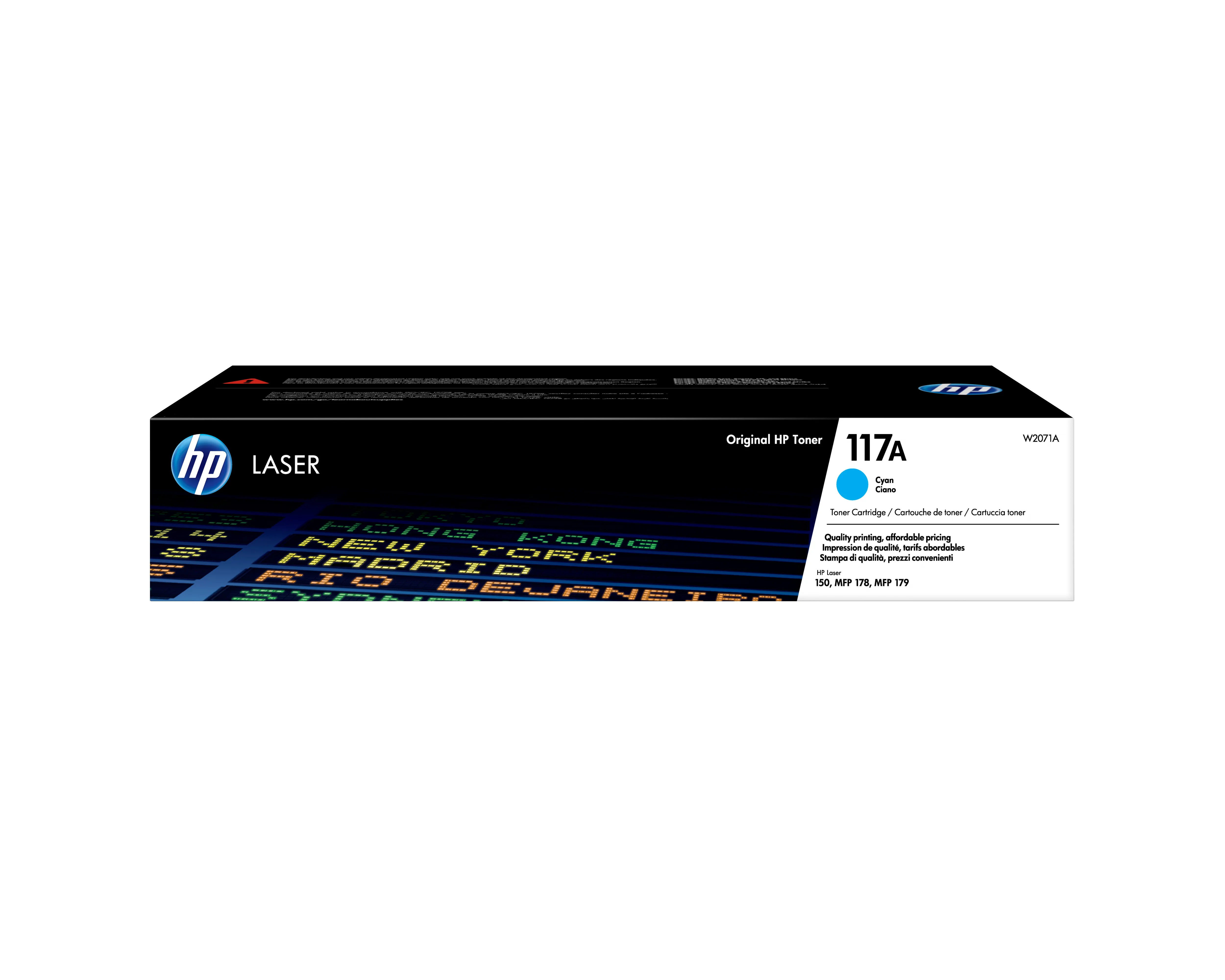 HP 117A W2071A toner cartridge, Cyan