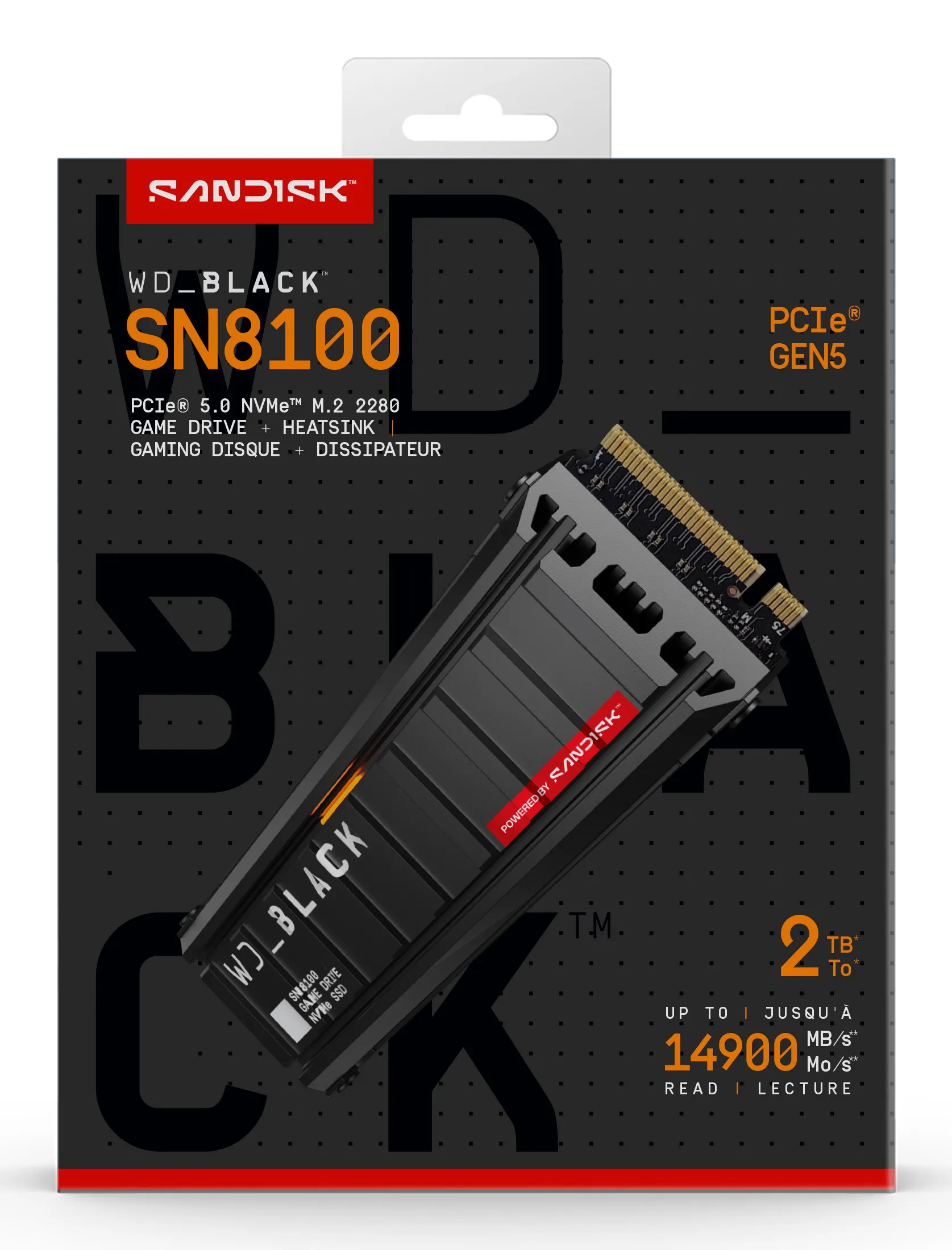 WD_BLACK SN8100 2TB M.2 PCIe 5.0 NVMe SSD with Heatsink