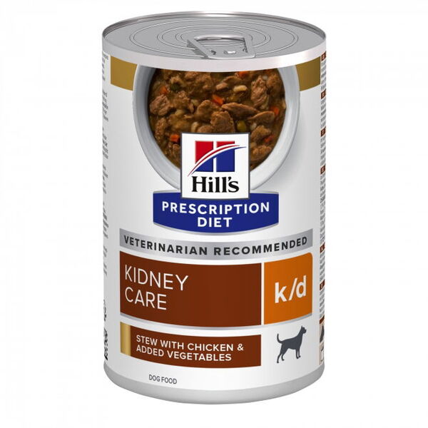 Hill's Prescription Diet k/d Kidney Care Chicken &amp; Vegetable Stew, Wet food for dogs, Adult, 354g