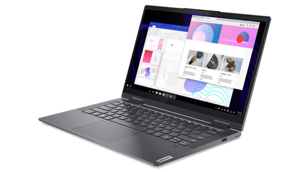 Lenovo Yoga 7 G6 14&quot; R5-5600U, 8 Gt, 512 Gt, Win 10 Home -kannettava, Harmaa