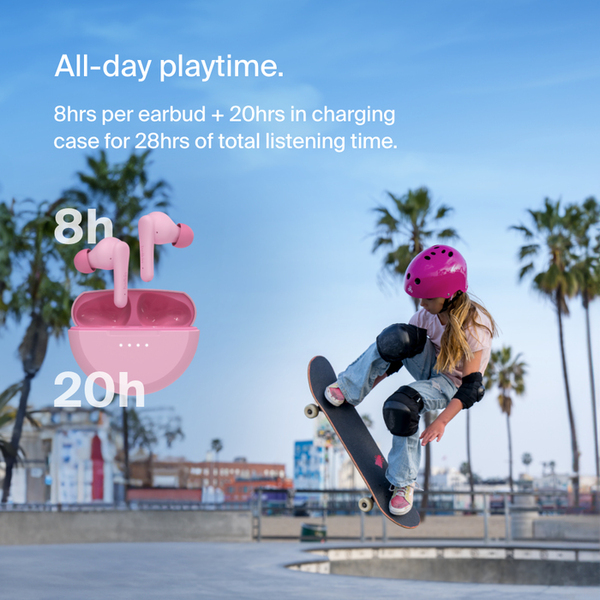 Belkin SoundForm Nano 2 True Wireless - tr&aring;dl&ouml;s in-ear h&ouml;rlurar, pink