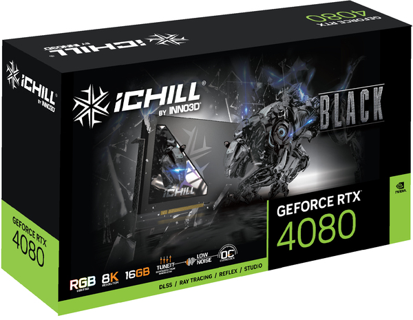 Inno3D GeForce RTX 4080 iChill Black 16GB - graphics card