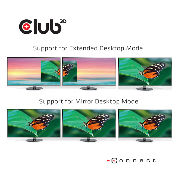 CLUB 3D USB Type C 3.2 Gen1 Triple Display Dynamic PD Charging Dock