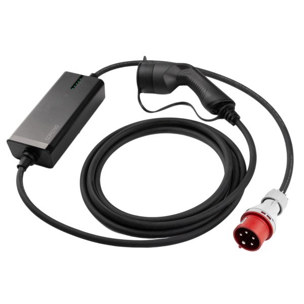 Deltaco E-Charge, Type2, 3-phase, 11kW, CEE 16A - charging cable, 6m