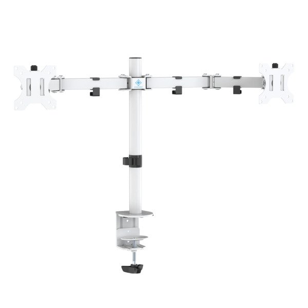 Deltaco Gaming White Line WA86 Dual - monitor arm, white, 13&quot;-32&quot;, 2x8Kg