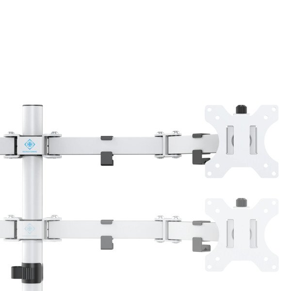 Deltaco Gaming White Line WA86 Dual - monitor arm, white, 13&quot;-32&quot;, 2x8Kg