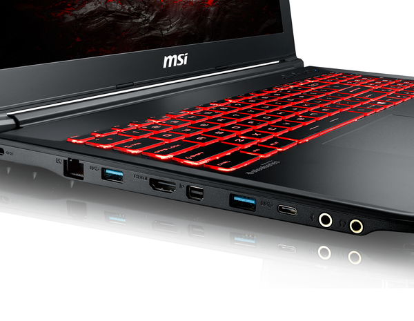 MSI 15.6" GL62M 7RDX, GeForce GTX 1050 2GB, Win 10 ‐pelikannettava