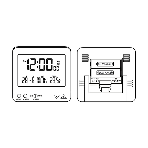 HAMA Her&auml;tyskello RC550 Radio Valkoinen