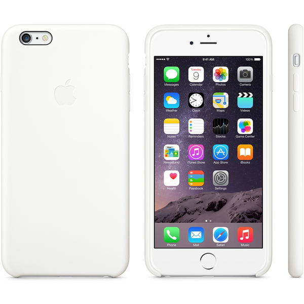 Apple iPhone 6 Plus/6s Plus -silikonikuori, Valkoinen