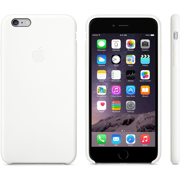 Apple iPhone 6 Plus/6s Plus -silikonikuori, Valkoinen