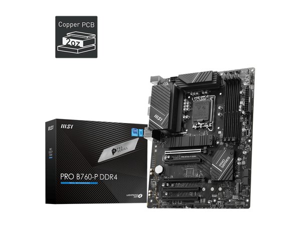 MSI PRO B760-P DDR4 LGA1700 ATX Motherboard