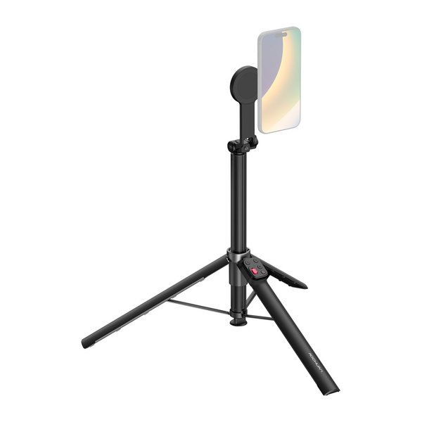 AOCHUAN K1L-C - Smartphone gimbal with integrated tripod, Black