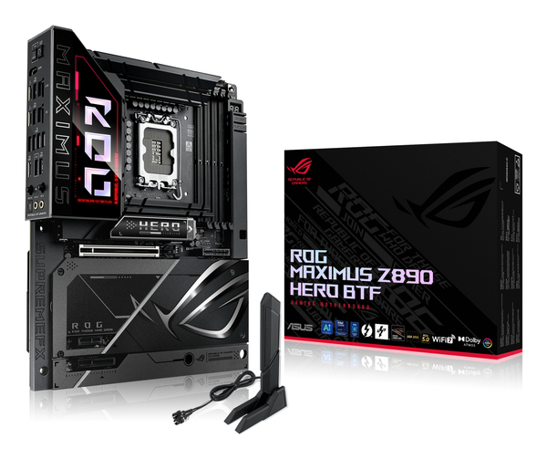 ASUS ROG MAXIMUS Z890 HERO BTF LGA 1851 DDR5 ATX motherboard 1xHDMI 2xThunderbolt 6xM.2 4xSATA