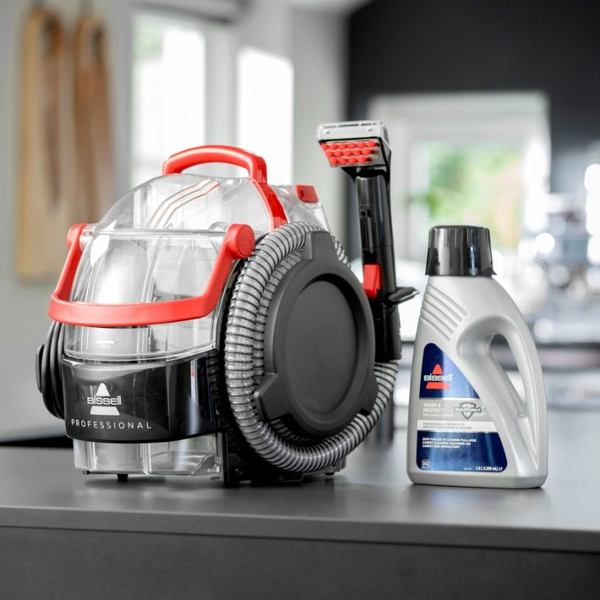 BISSELL SpotClean Pro 15589 Portable Spot Cleaner, 750 W, Black/Red/Transparent