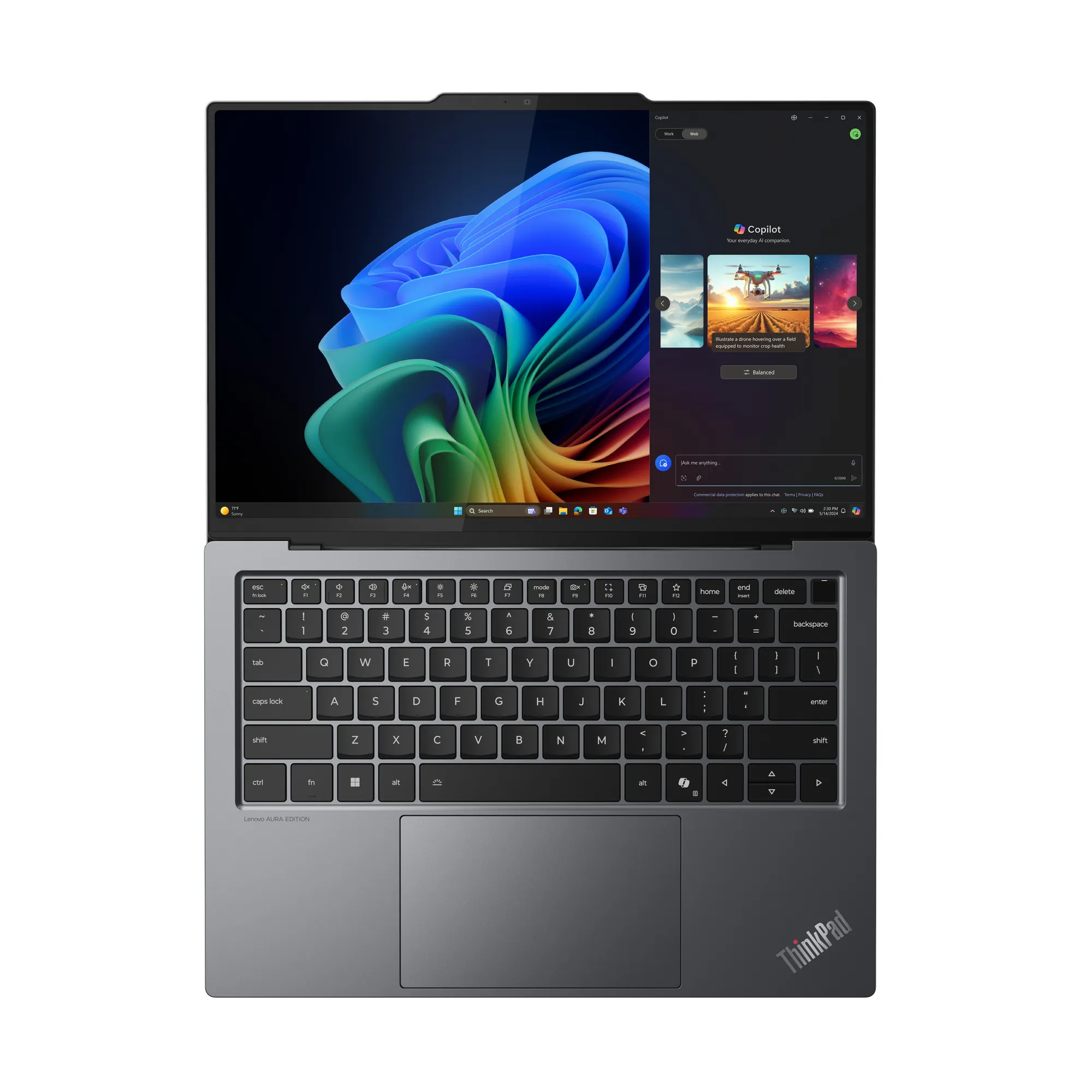 Lenovo X9-14 G1 14&quot; Intel Core Ultra 7 258V, 32GB, 1TB, Win 11 Pro - laptop, Business Grey