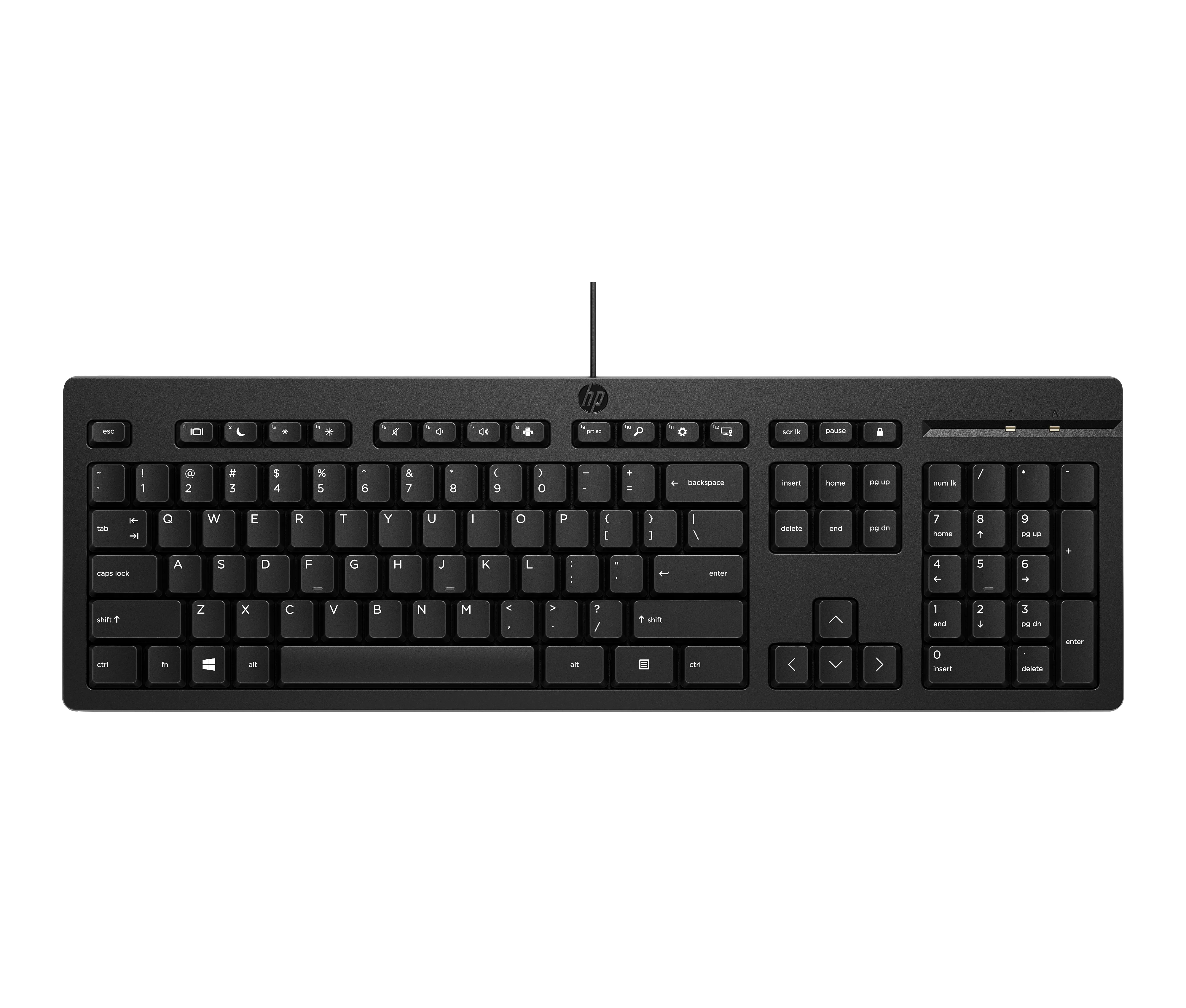 HP 125 - keyboard, black (Finnish)