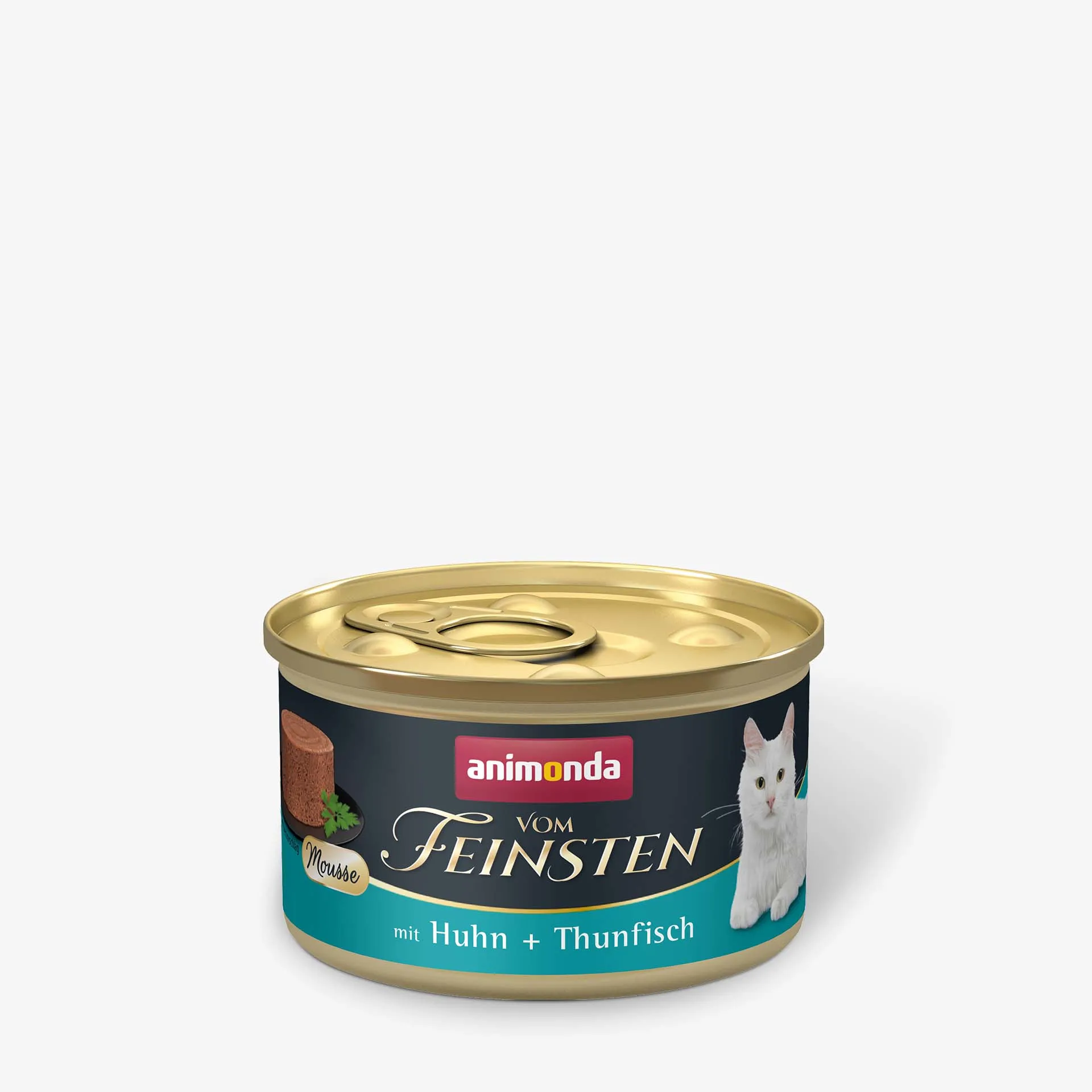 Animonda Vom Feinsten Mousse Chicken and Tuna, V&aring;tfoder f&ouml;r katt, Adult, Spannm&aring;lsfritt, 85 g