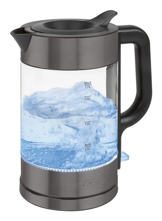 ProfiCook PC-WKS 1322 G vattenkokare, 1,7 l, 2200 W, Darkinox