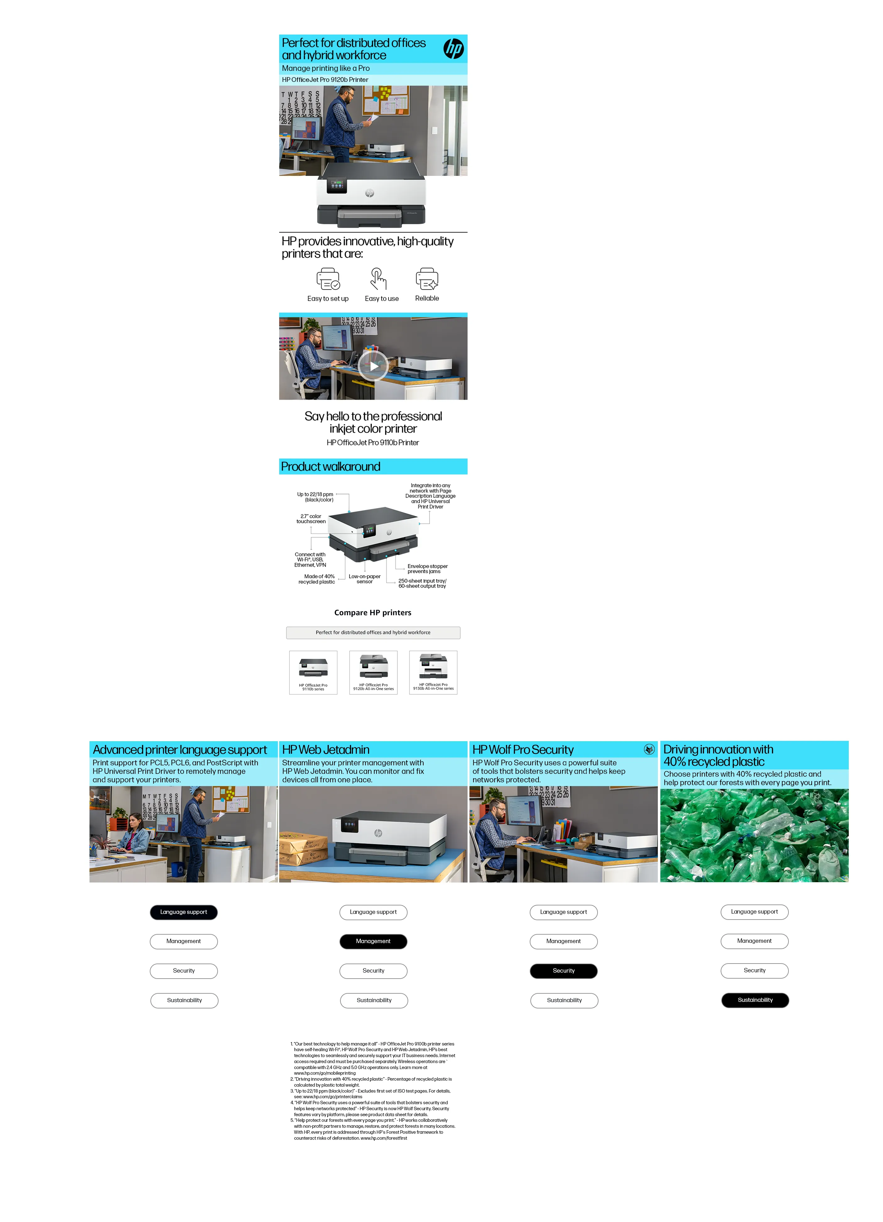HP OfficeJet Pro 9110b Printer