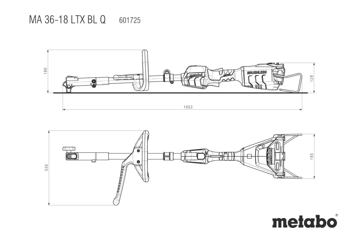 Metabo MA 36-18 LTX BL Q Strømenhed til multiværktøj Elektrisk 0- 7000/0-8200opm
