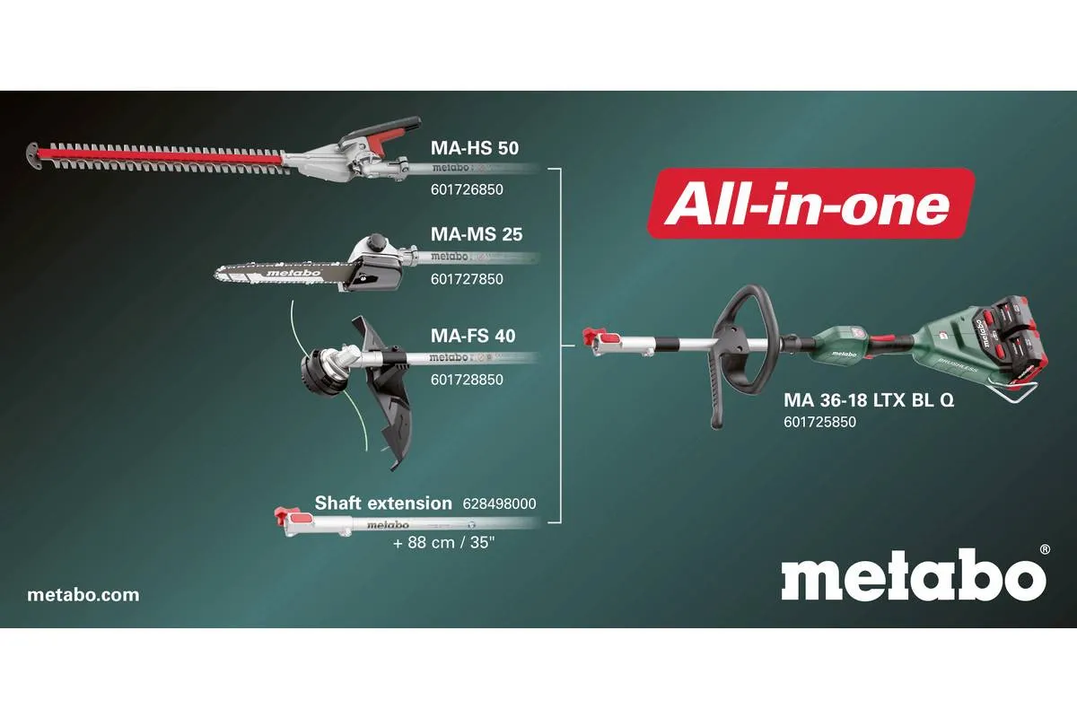 Metabo MA 36-18 LTX BL Q Strømenhed til multiværktøj Elektrisk 0- 7000/0-8200opm