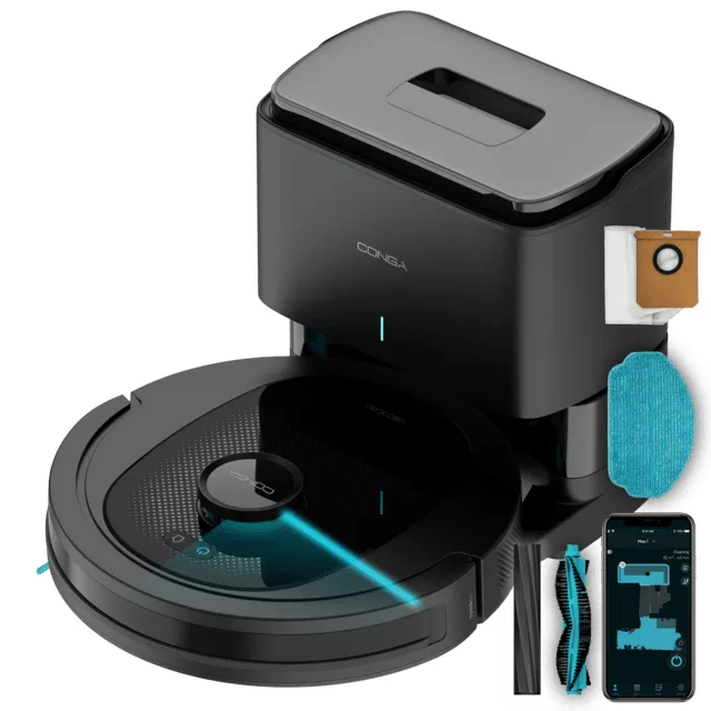 Cecotec Conga 8490 Ultimate Ultra Power Home Robot vacuum cleaner, Black