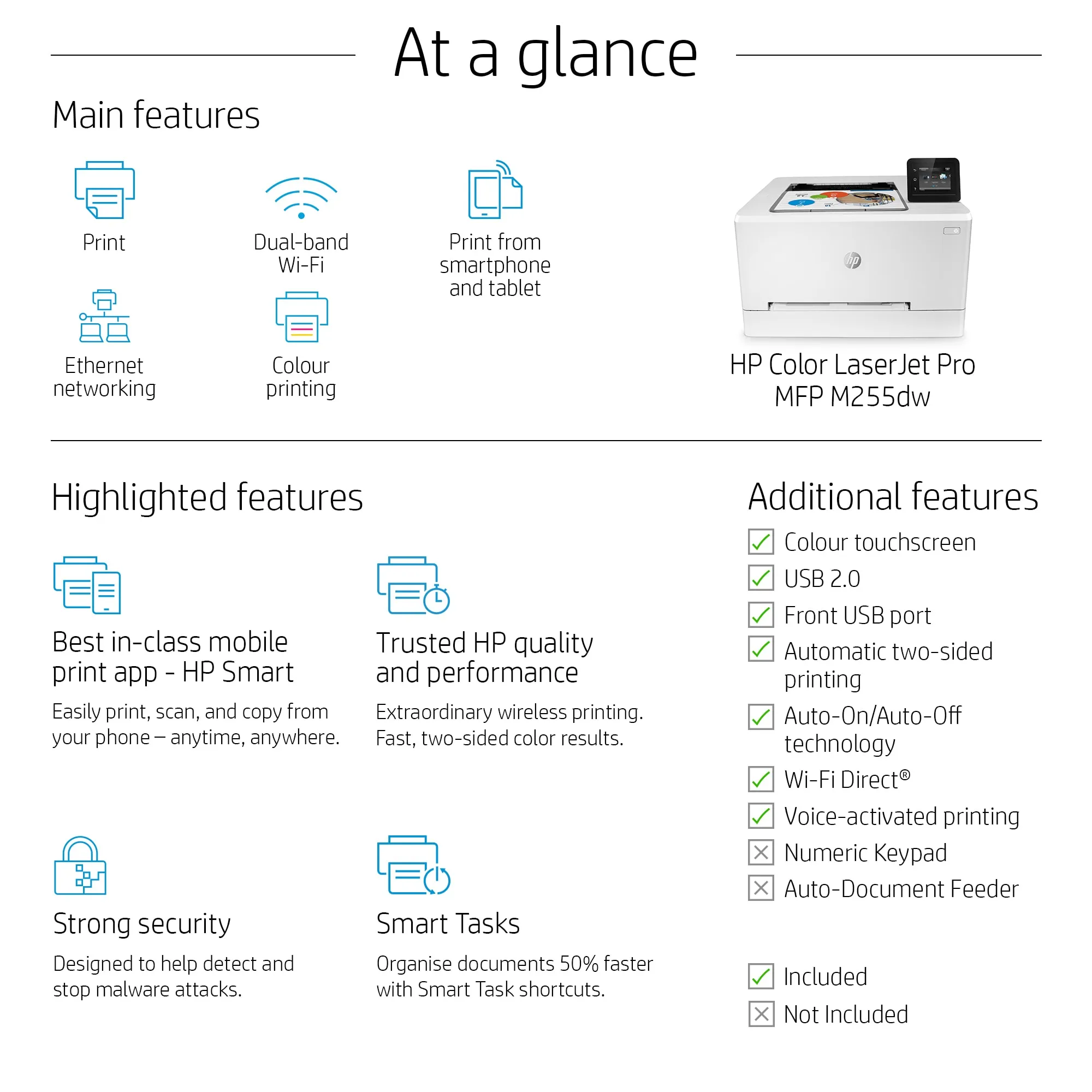 HP Color LaserJet Pro M255dw
