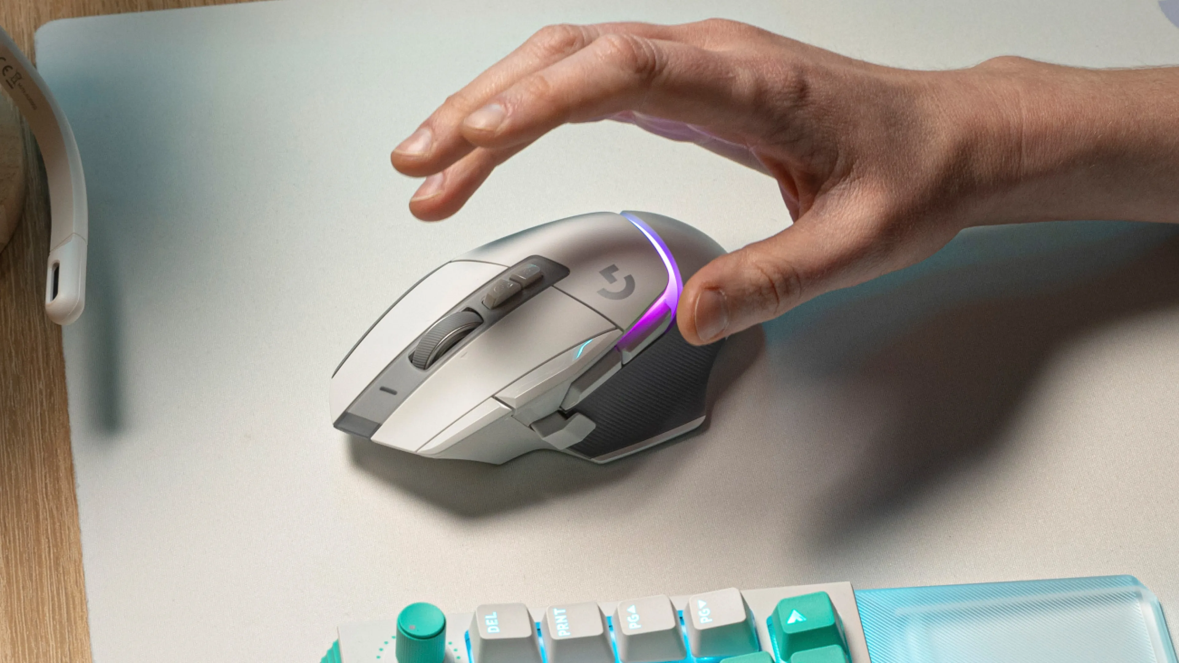 Logitech G502 X Plus Wireless Gaming Mouse, White