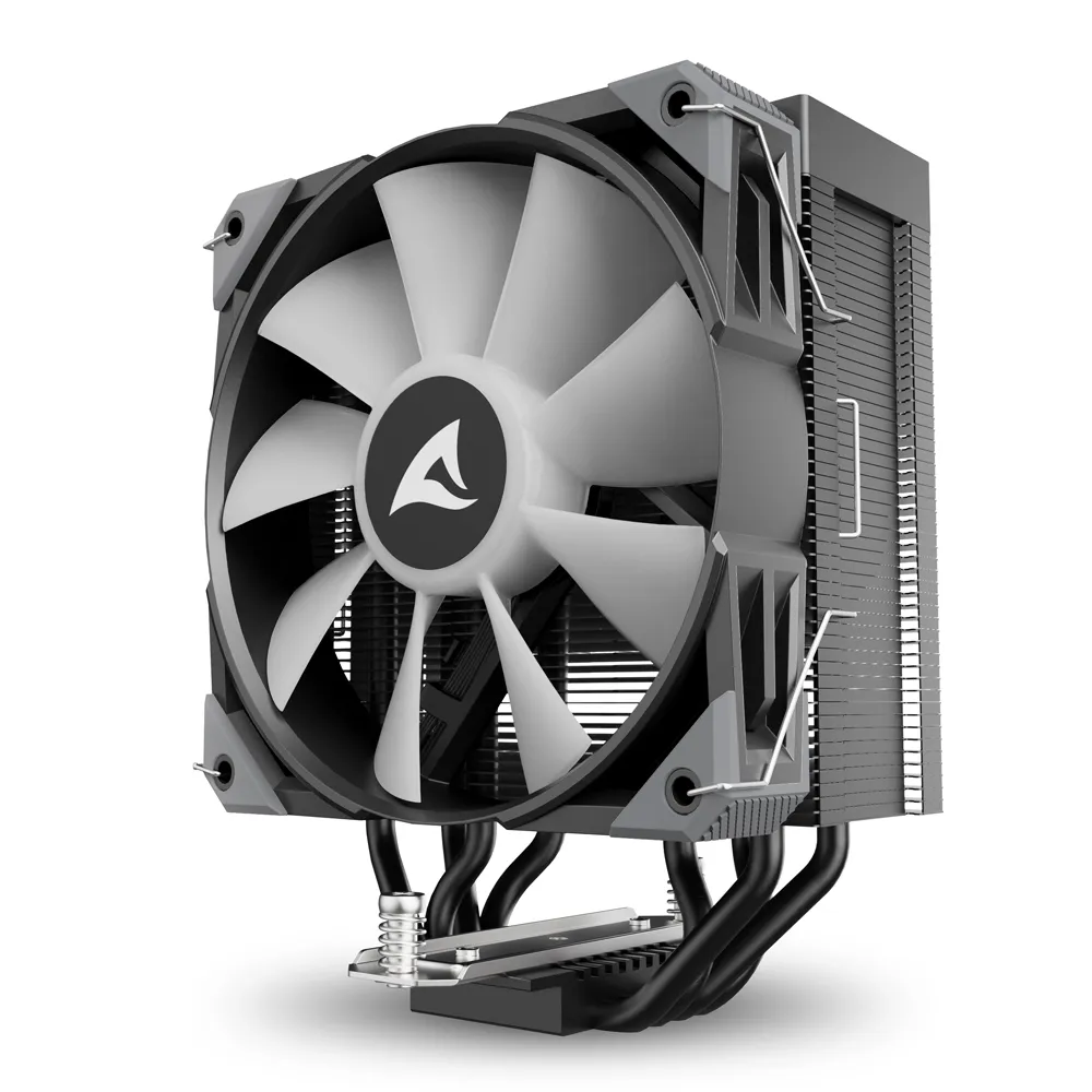 Sharkoon A40, 120 mm RGB -prosessorij&auml;&auml;hdytin, musta